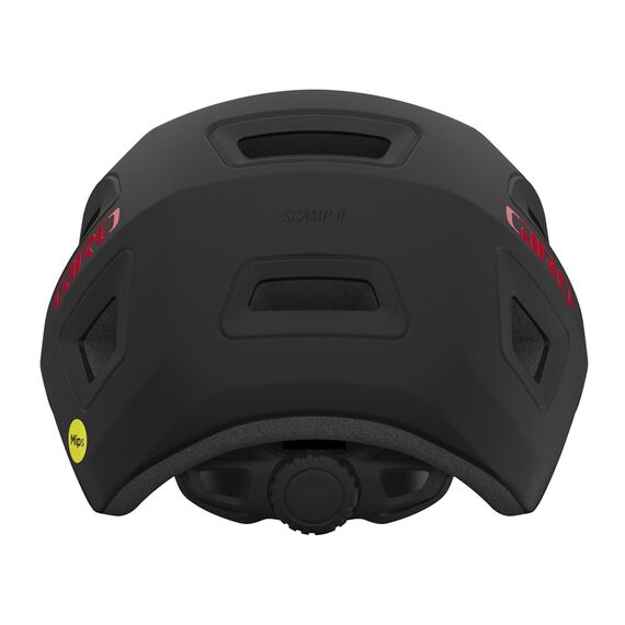 Kask dziecięcy GIRO SCAMP II matte czarny czerwony, Kolor: czarny, Rozmiar: 45-49, 3 zdjęcie