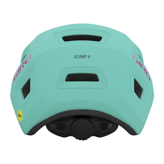 Kask dziecięcy GIRO SCAMP II matte screaming teal bright różowy, Kolor: turkusowy, Rozmiar: 45-49, 3 zdjęcie