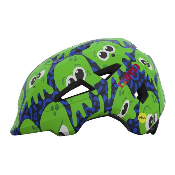 Kask dziecięcy GIRO SCAMP II matte midnight bright green inked, Kolor: zielony, Rozmiar: XS (45-49 cm)