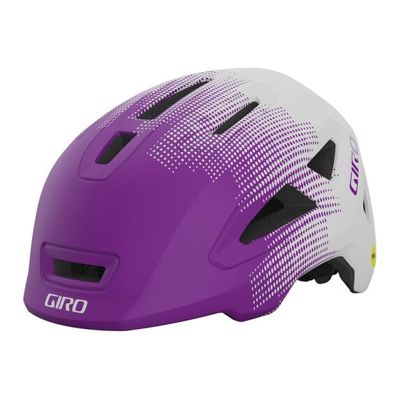 Kask dziecięcy GIRO SCAMP II MIPS matte purple towers, Kolor: fioletowo-biały, Rozmiar: S (49-53 cm), 2 zdjęcie