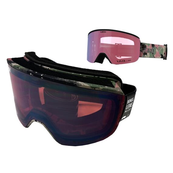 Gogle zimowe GIRO AXIS GREEN MARBLE (Szyba lustrzana kolorowa VIVID-Carl Zeiss VIVID PETROL 19-42% S2 + Szyba lustrzana kolorowa VIVID-Carl Zeiss INFRARED 58% S1)