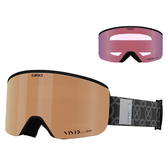 Gogle zimowe GIRO ELLA czarny MONOGRAM (szyba VIVID COPPER 19-42% S2 + VIVID INFRARED 62% S1)