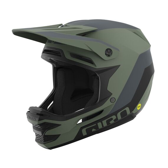 Kask full face GIRO INSURGENT SPHERICAL matte hedge green ciemny shark, Kolor: zielony, Rozmiar: XL/XXL (59-63 cm)