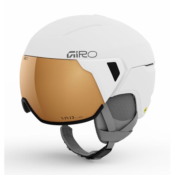 Kask zimowy damski GIRO ARIA SPHERICAL MIPS matte biały / VIVID copper