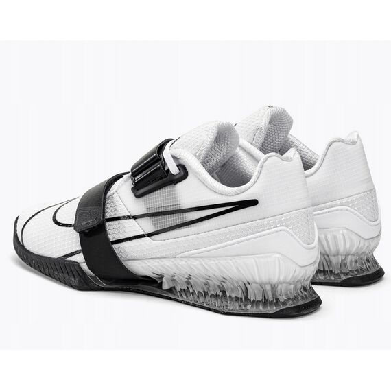 NIKE-ROMALEOS-4 buty do podnoszenia ciężarów na siłownie białe/czarne, Kolor: biały, Rozmiar: 45, 3 zdjęcie