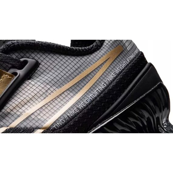 NIKE-ROMALEOS-4 buty do podnoszenia ciężarów na siłownię czarne/złote, Kolor: złoty, Rozmiar: 42, 3 zdjęcie