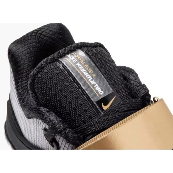 NIKE-ROMALEOS-4 buty do podnoszenia ciężarów na siłownię czarne/złote, Kolor: złoty, Rozmiar: 41, 2 zdjęcie