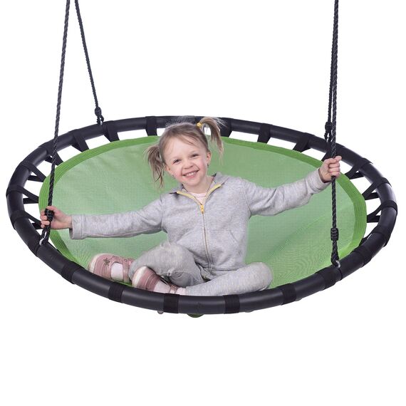 NILS FUN huśtawka dla dzieci bocianie gniazdo 120cm NB5036 zielony, Kolor: zielony, Rozmiar: one size, 6 zdjęcie