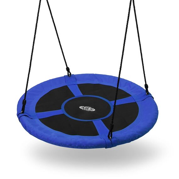 NILS FUN huśtawka dla dzieci bocianie gniazdo 100cm NB5031 niebieska, Kolor: niebieski, Rozmiar: one size, 6 zdjęcie