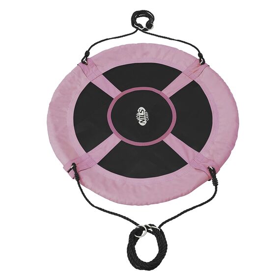 NILS FUN huśtawka dla dzieci bocianie gniazdo 100cm NB5031 różowy, Kolor: różowy, Rozmiar: one size, 5 zdjęcie