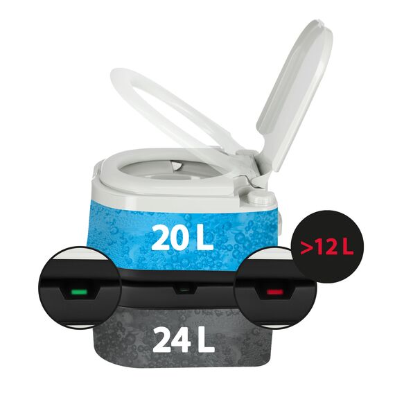 NILS CAMP toaleta turystyczna przenośna 24L NC0023 biała, 2 zdjęcie