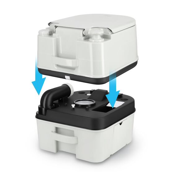 NILS CAMP toaleta turystyczna przenośna 24L NC0023 biała, 3 zdjęcie