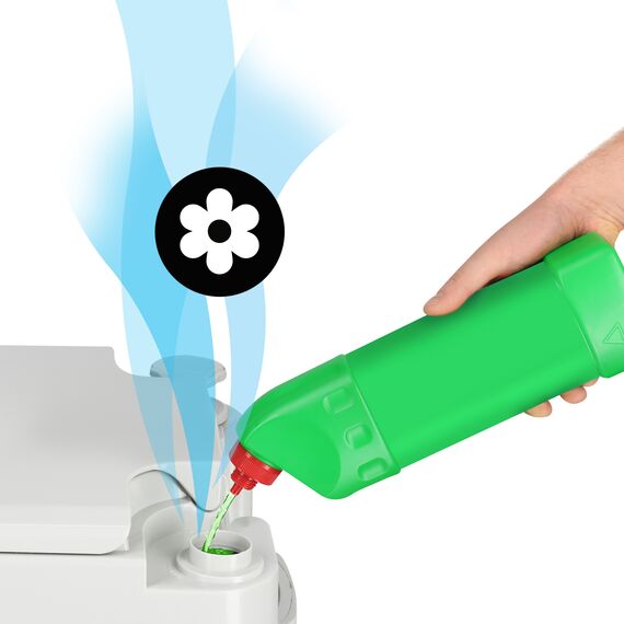 NILS CAMP toaleta turystyczna przenośna 24L NC0023 biała, 12 zdjęcie