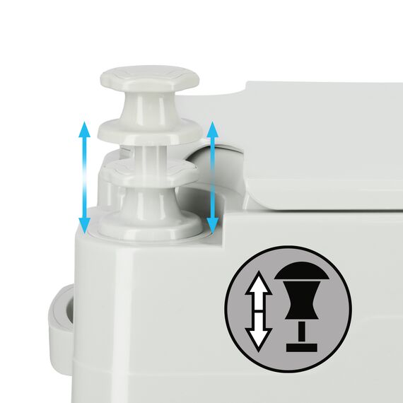 NILS CAMP toaleta turystyczna przenośna 24L NC0023 biała, 11 zdjęcie