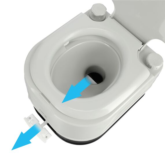 NILS CAMP toaleta turystyczna przenośna 24L NC0023 biała, 10 zdjęcie