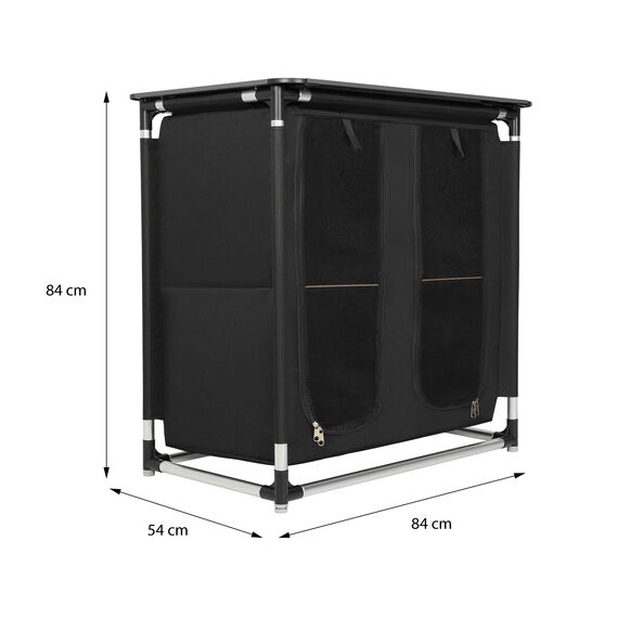 NILS CAMP szafka turystyczna z torbą do przenoszenia NC3032 czarna, 11 zdjęcie