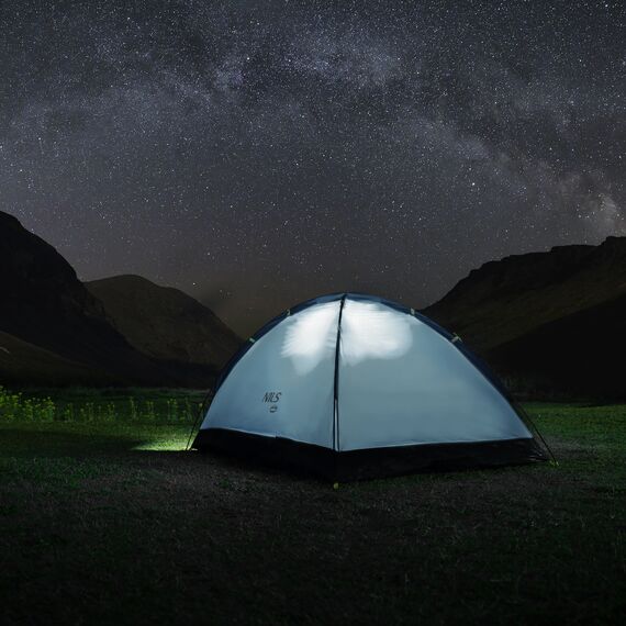 NILS CAMP namiot turystyczny 2 osobowy NIGHTFALL NC6033 szary, Kolor: szary, 2 zdjęcie