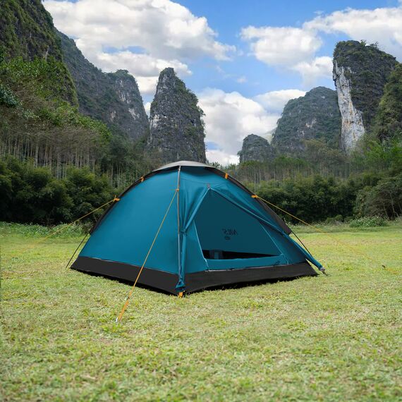 NILS CAMP namiot turystyczny 2 osobowy NIGHTFALL NC6033 niebieski, Kolor: niebieski, 7 zdjęcie