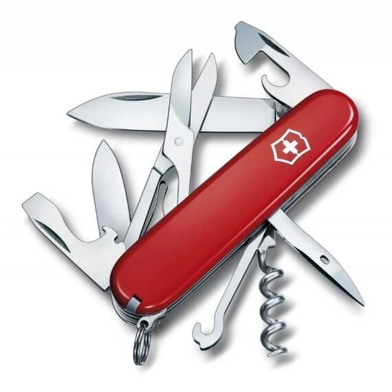 VICTORINOX scyzoryk Climber 91mm Celidor czerwony, Kolor: czerwony