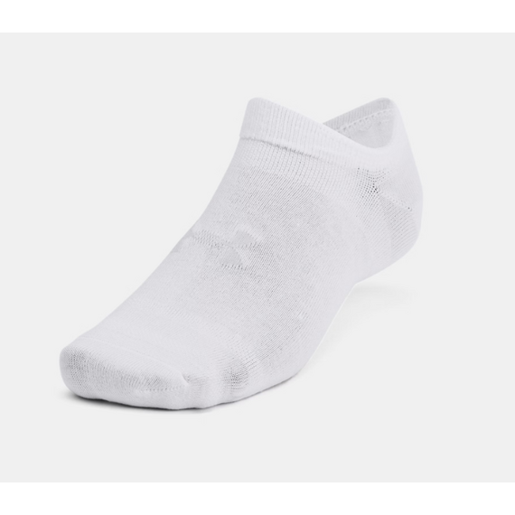 UNDER ARMOUR zestaw skarpetek stopek 6 par Essential No Show białe, Kolor: biały, Rozmiar: L, 4 zdjęcie