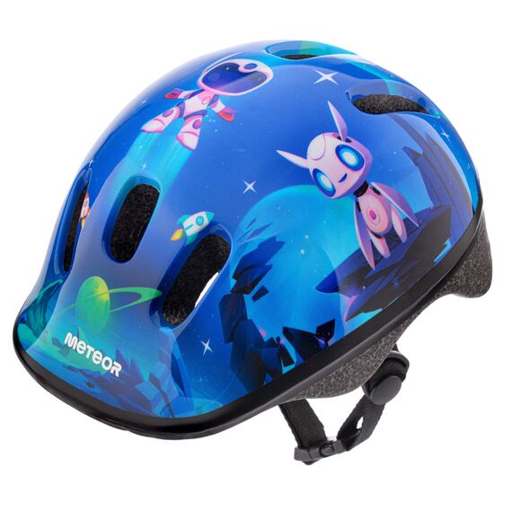 Kask rowerowy Meteor KS06 Dragon, Kolor: ciemnoniebieski, Rozmiar: 48-52, 2 zdjęcie