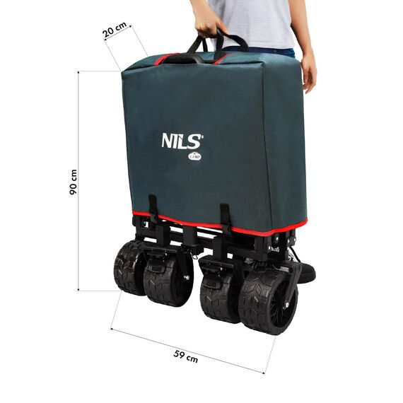 NILS CAMP wózek transportowy turystyczny 160L NC2601 antracytowy, 12 zdjęcie