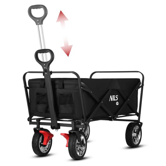 NILS CAMP wózek transportowy turystyczny 120L NC2603 czarny, 2 zdjęcie
