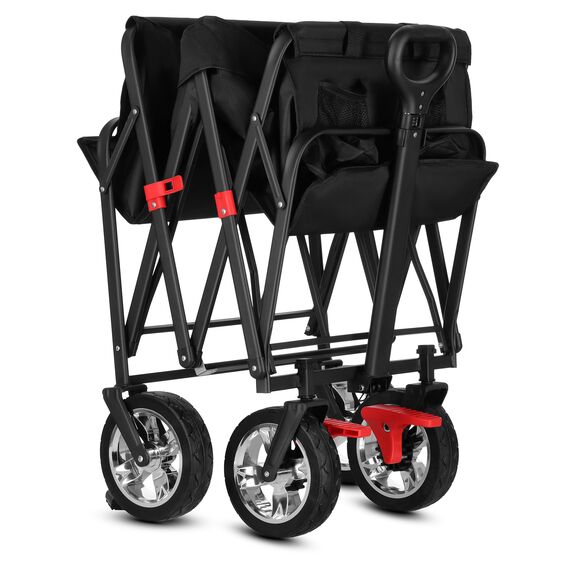 NILS CAMP wózek transportowy turystyczny 120L NC2603 czarny, 5 zdjęcie