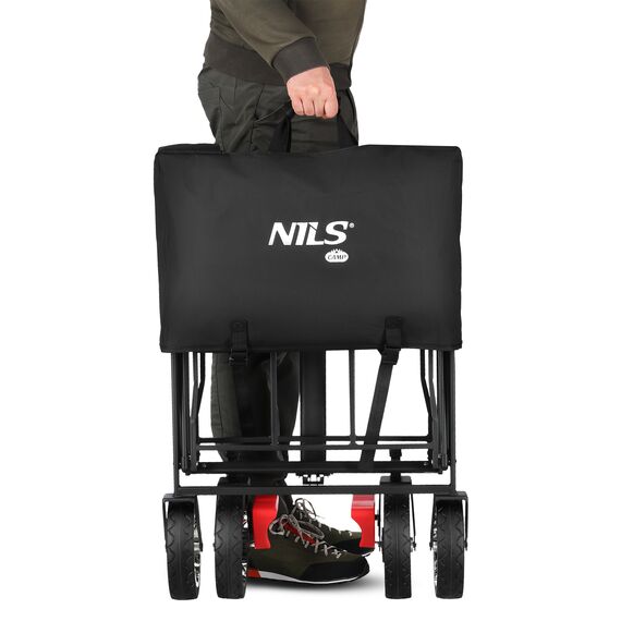 NILS CAMP wózek transportowy turystyczny 120L NC2603 czarny, 6 zdjęcie