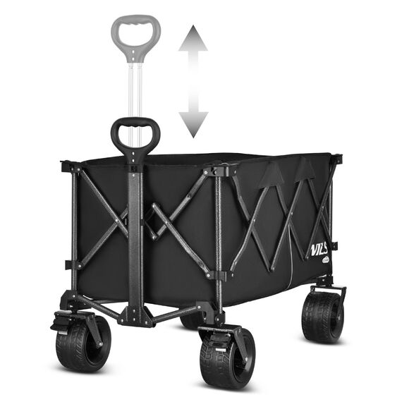 NILS CAMP wózek transportowy turystyczny 180L NC2604 czarny, 13 zdjęcie