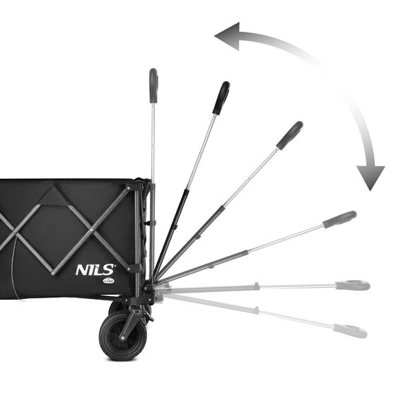 NILS CAMP wózek transportowy turystyczny 180L NC2604 czarny, 8 zdjęcie