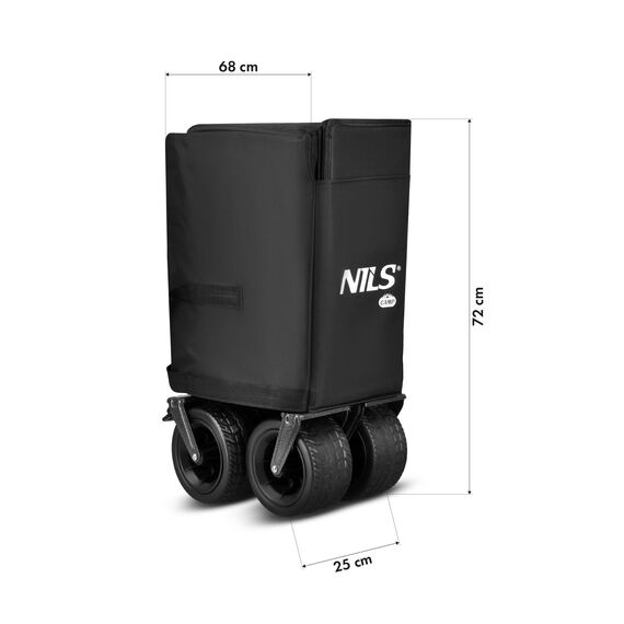 NILS CAMP wózek transportowy turystyczny 180L NC2604 czarny, 5 zdjęcie