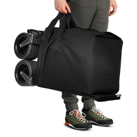 NILS CAMP wózek transportowy turystyczny 180L NC2604 czarny, 2 zdjęcie