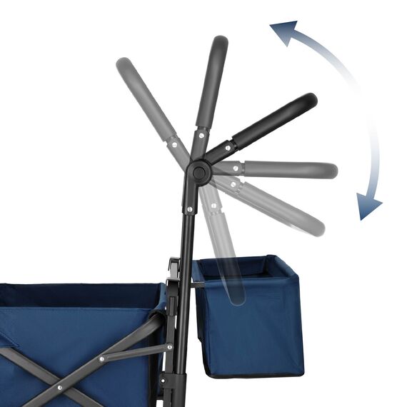 NILS CAMP wózek transportowy turystyczny 120L NC2605 granatowy, 10 zdjęcie