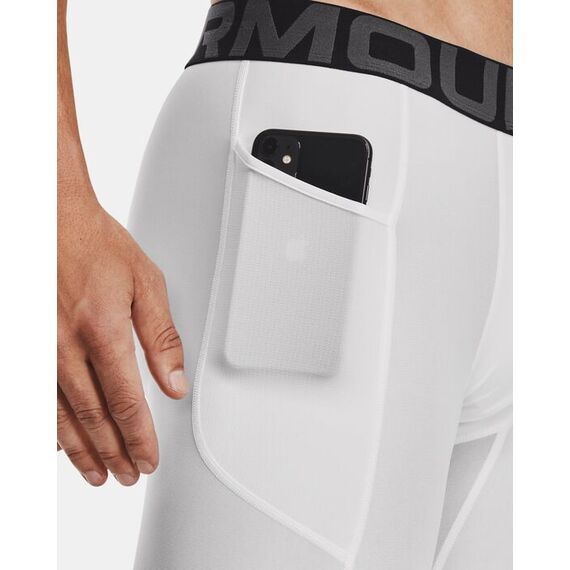 UNDER ARMOUR spodenki kompresyjne sportowe przed kolano UA HG Armour białe, Kolor: biały, Rozmiar: L, 4 zdjęcie