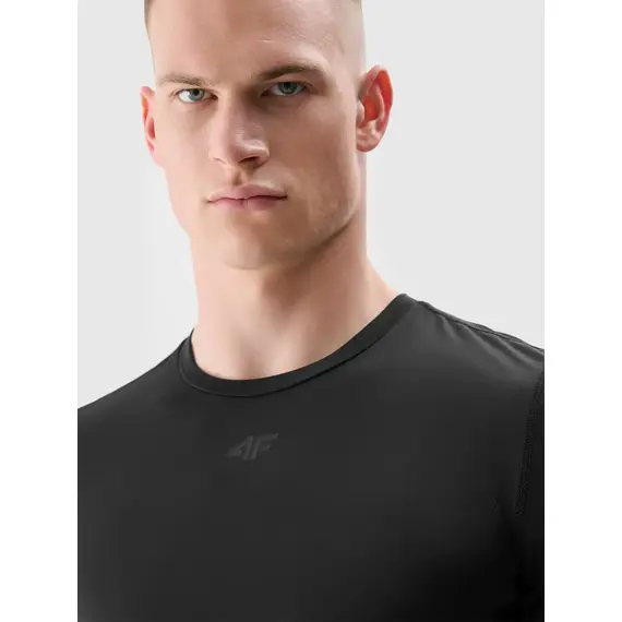 4F koszulka męska t-shirt treningowa 4FWSS25TFTSM1345 czarna, Kolor: czarny, Rozmiar: S, 2 zdjęcie