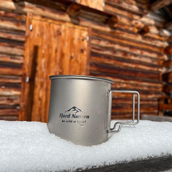 Fjord Nansen kubek turystyczny FN JACON TITANIUM CUP 400 ml silver, 3 zdjęcie