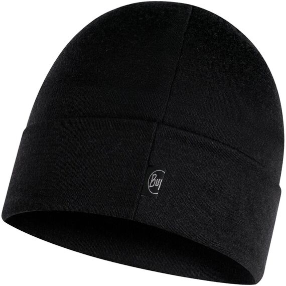 CZAPKA BUFF MERINO HEAVYWEIGHT SOLID BLACK