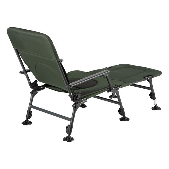 NILS CAMP fotel wędkarski z podnóżkiem leżak turystyczny NC1802 zielony, 13 zdjęcie