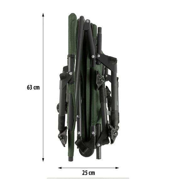 NILS CAMP fotel wędkarski z podnóżkiem leżak turystyczny NC1802 zielony, 10 zdjęcie
