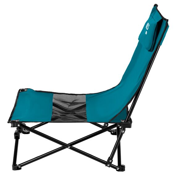 NILS CAMP krzesło turystyczne leżak na plaże NC3306 grantowe, Kolor: szary, Waga: 0,5, 9 zdjęcie