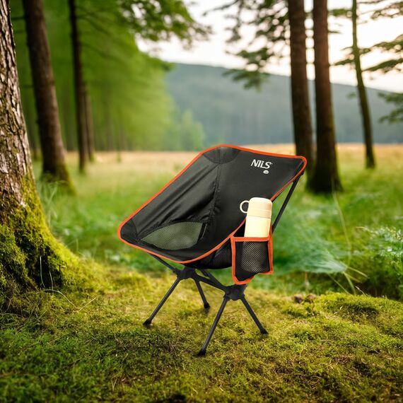 NILS CAMP składane krzesło turystyczne z etui NC3320 czarne, Kolor: czarny, Waga: 0,5, 10 zdjęcie