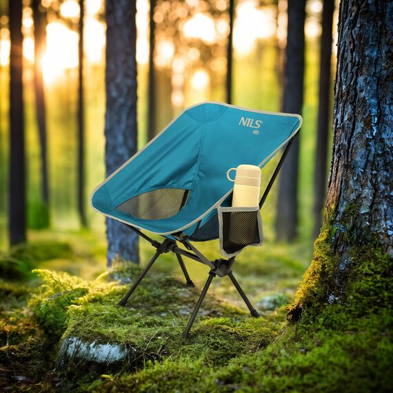 NILS CAMP składane krzesło turystyczne z etui NC3320 niebieskie, Kolor: niebieski, Waga: 0,5, 10 zdjęcie