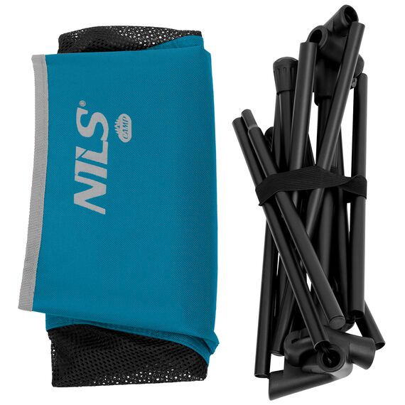 NILS CAMP składane krzesło turystyczne z etui NC3320 niebieskie, Kolor: niebieski, Waga: 0,5, 2 zdjęcie