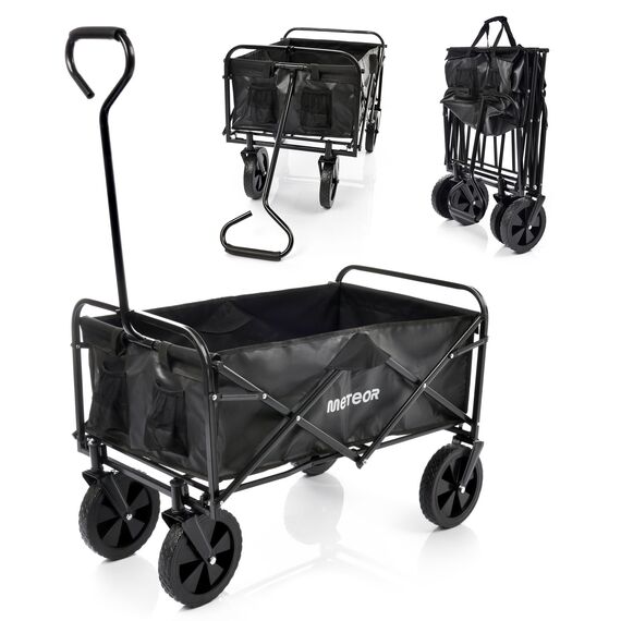 METEOR wózek transportowy turystyczny na plaże X-200 czarny
