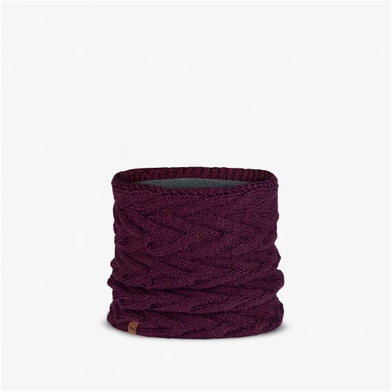 KOMIN BUFF KNITTED & FLEECE NECKWARMER CARYN DAHLIA