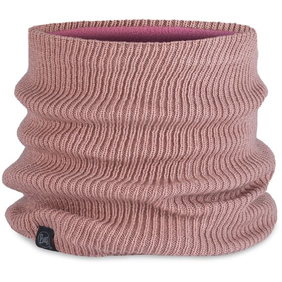 KOMIN BUFF KNITTED & FLEECE NECKWARMER LAN PALEPINK