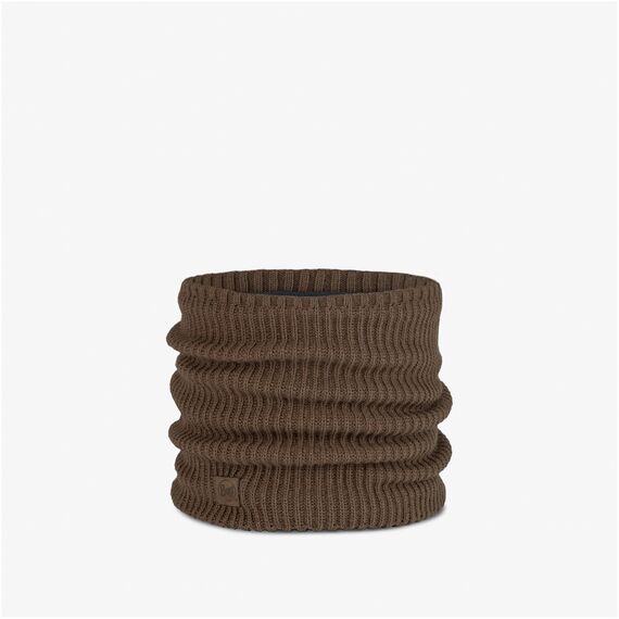 KOMIN BUFF KNITTED & FLEECE NECKWARMER RUTGER BRINDLE BROWN