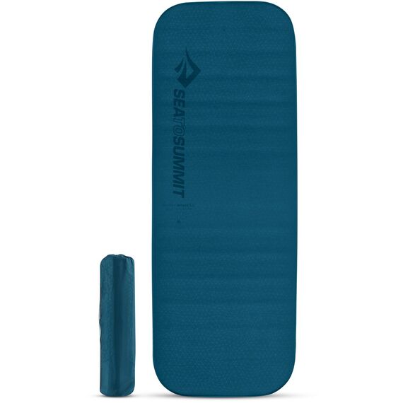 SEA TO SUMMIT Mata samopompująca Comfort Deluxe S.I. Mat, Kolor: niebieski