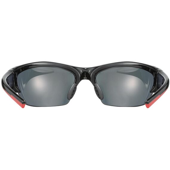 UVEX Okulary blaze III 2.0 czarno-pomarańczowe, Kolor: czerwony, Rozmiar: one size, 6 zdjęcie